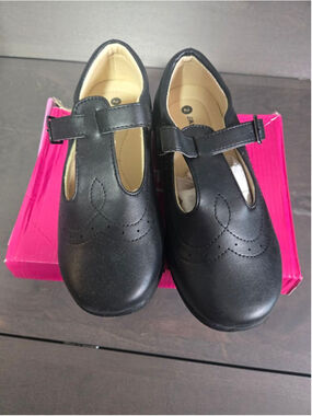 Girls EASY STRIDER Dress Shoes Black Size 2 (Little Girl)